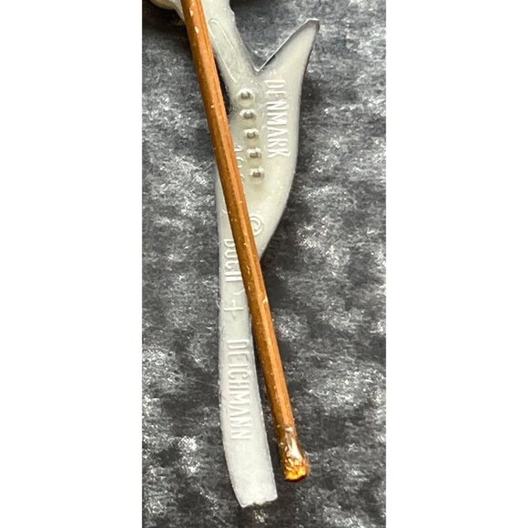 Vintage 1974 Lot Of 12 Lotus Flower Brooch/Bobbie Pin Buch + Deichmann Denmark - Picture 10 of 10